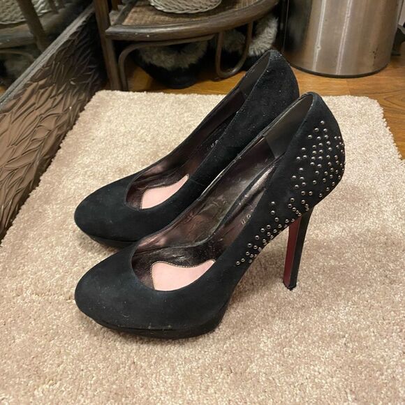 🌹Paris Hilton🌹 Vintage Rhinestone Studded Closed Toe Stiletto Heels - Picture 6 of 8
